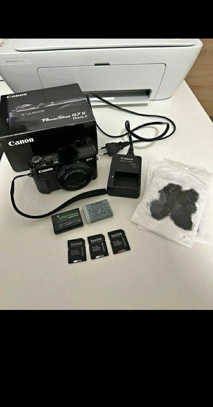 Canon PowerShot G7 X Mark II 20.1MP Compact Camera +Charger Cable+Extra Batterie - Image 1