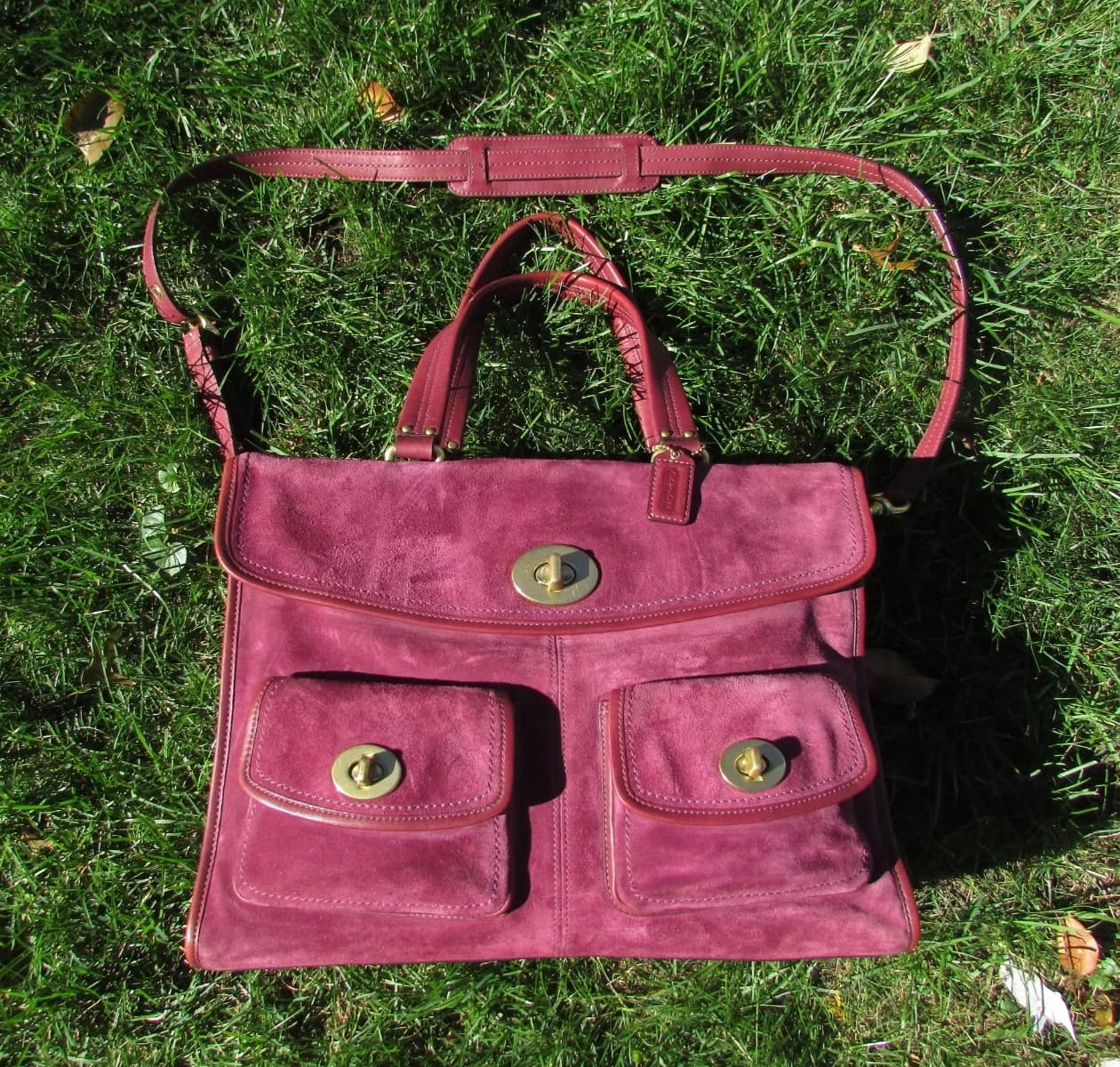 Coach Hamptons Legacy Briefcase Travel Bag H - Image 1