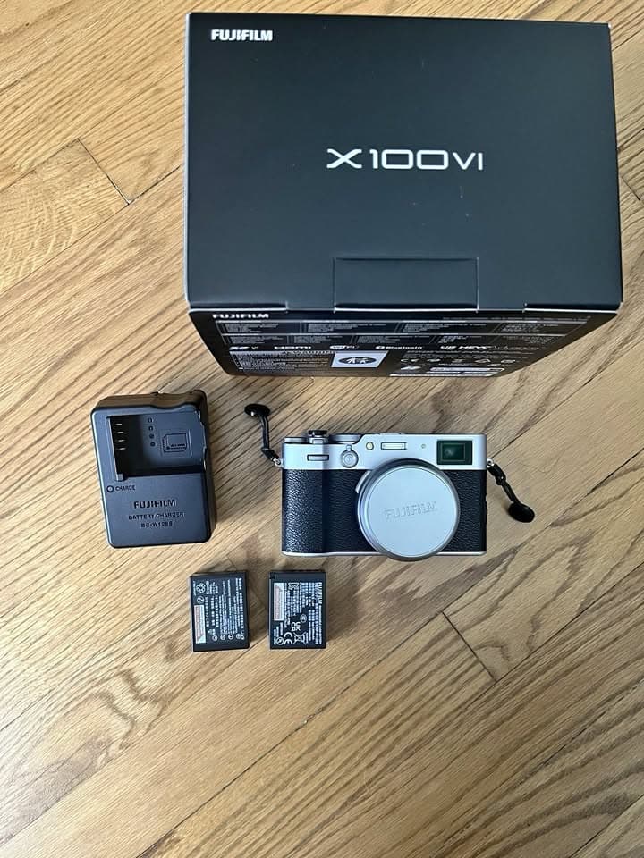 Fujifilm X100VI 40.2 MP Digital Camera Silver - Image 1