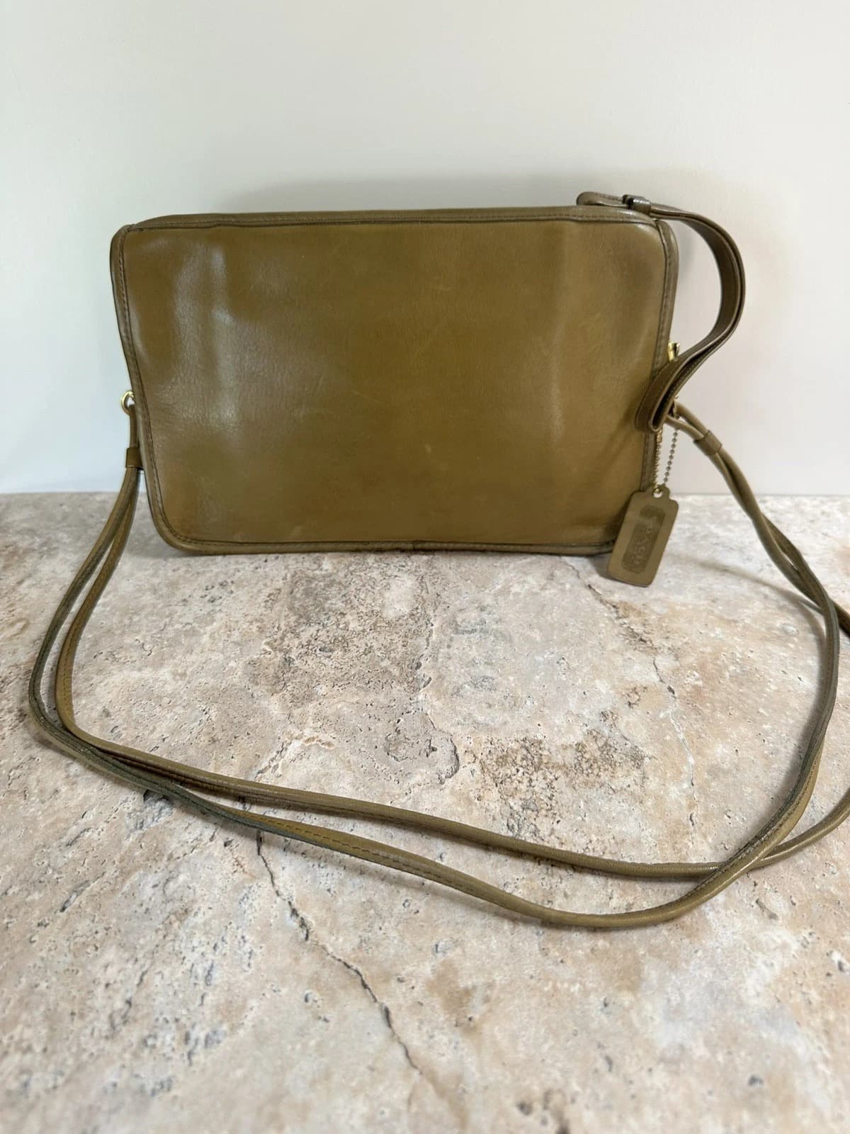 Rare Vintage Green Coach x Saks Fifth Avenue 5th Ave Shoulder Bag - Image 1
