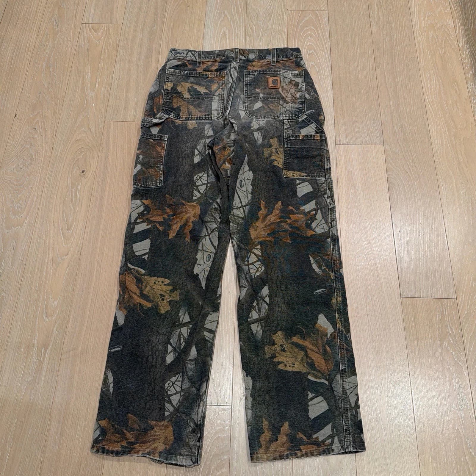 Vintage Carhartt Real Tree Camo Carpenter Pants Size 32x34 - Image 1