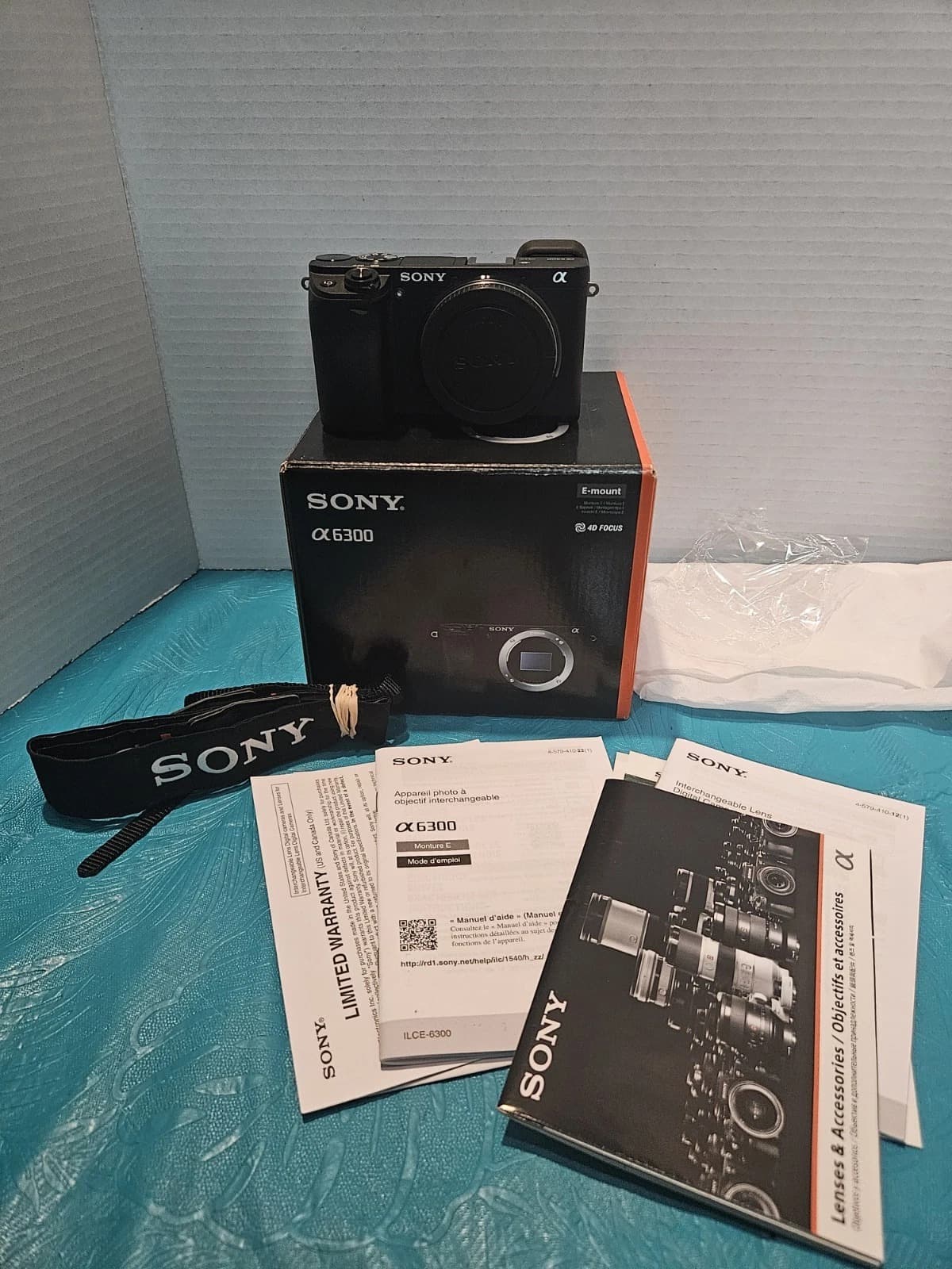 Sony a6300 ILCE-6300 Digital Camera Black body only 2278 click W/ Box Near Mint - Image 1