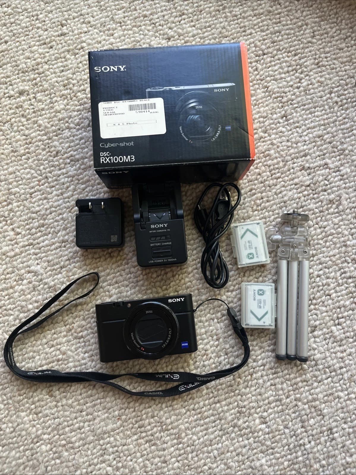 Sony Cyber-shot RX100 III M3 20.1MP Digital Camera Black - Image 1