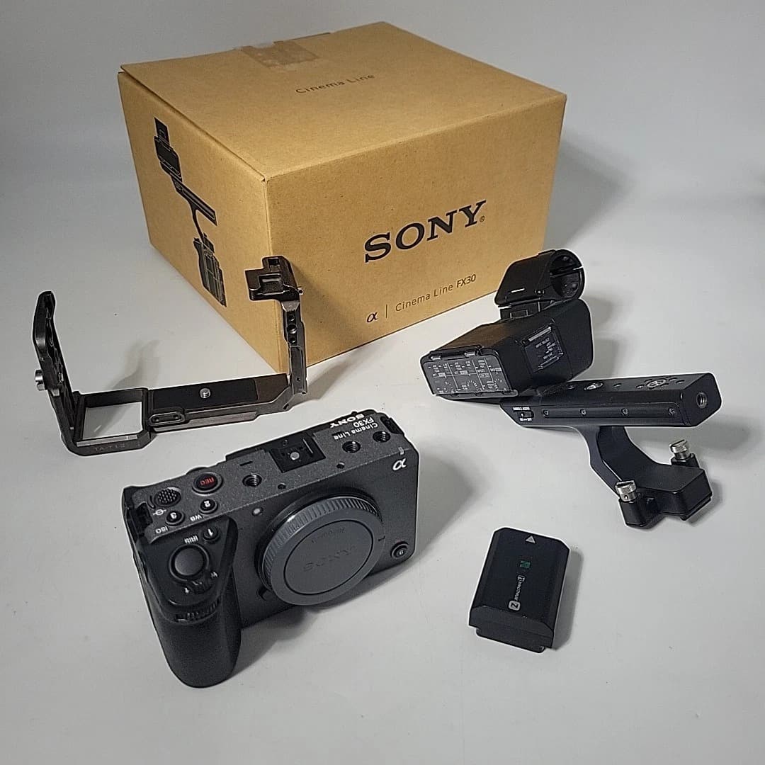 Sony FX30 Cinema Line Camera Body + XLR-H1 Handle Unit Package - Image 1