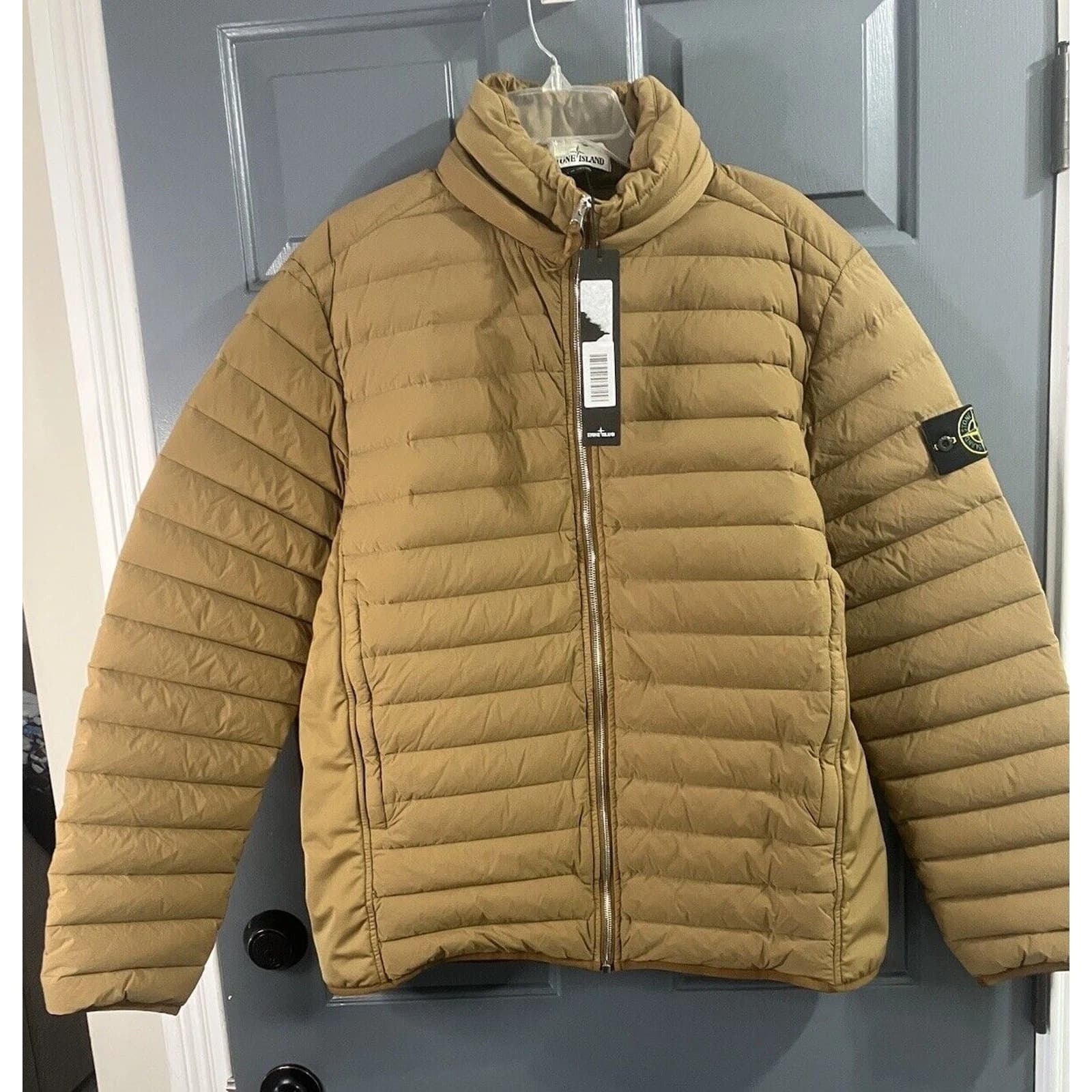 Stone Island Real Down Jacket • Tobacco Brown • Size L - Image 1