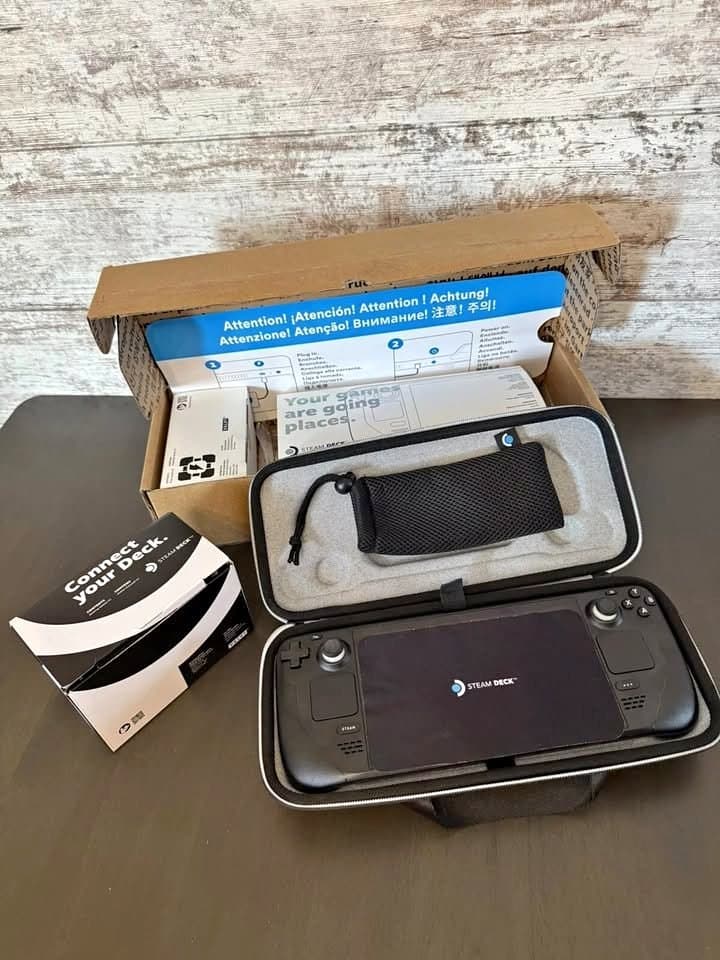 Valve Steam Deck 512GB LCD w/ Steam Dock, case, power adapter and original box - Image 1