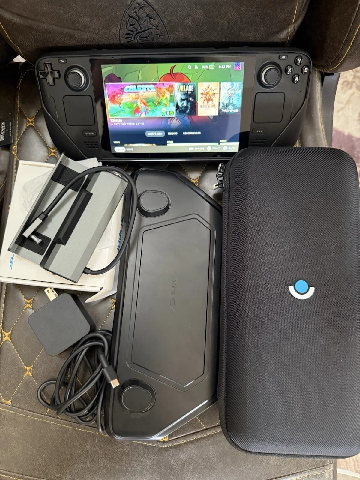 Valve Steam Deck LCD 2TB SSD – Mint Condition | Jsaux Case & Dock - Image 1