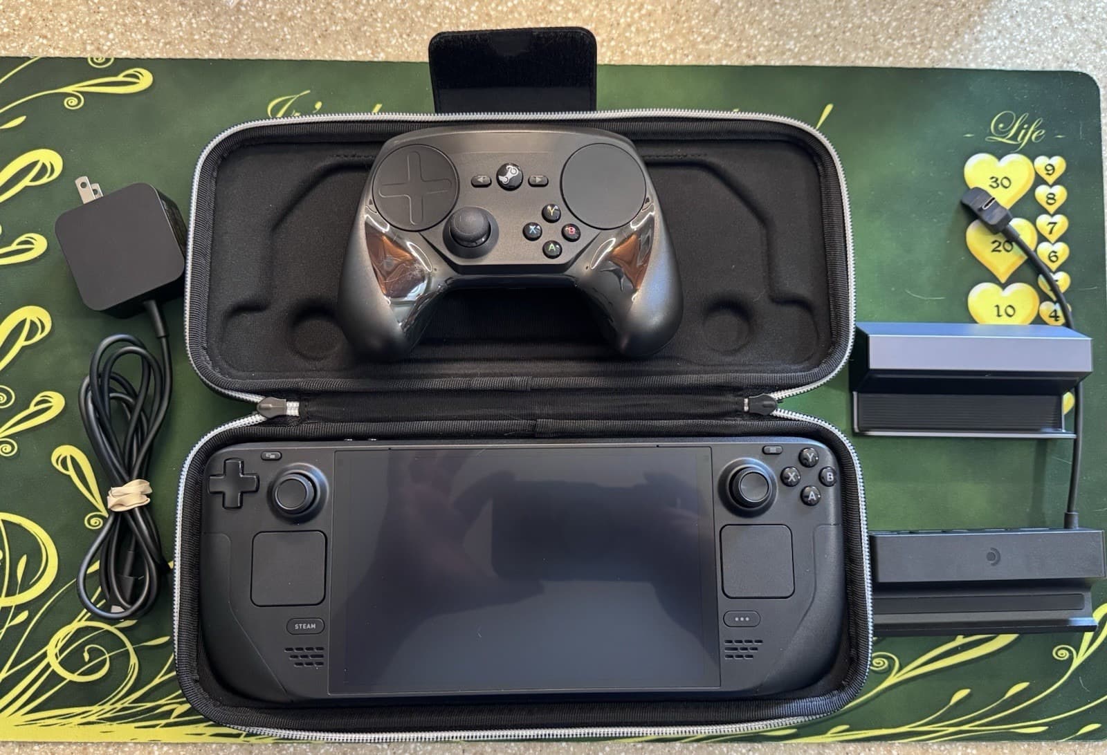 Valve Steam Deck OLED 1TB Handheld Console Bundle – OEM Dock + Steam Controller – Mint Condition - Image 1