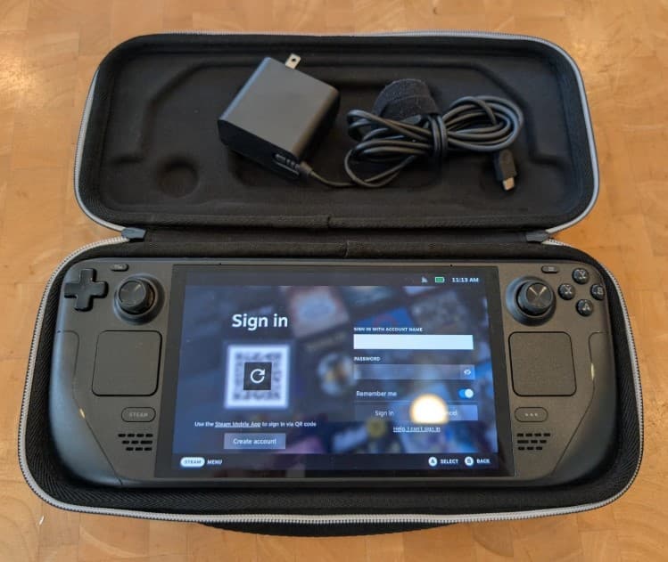 Valve Steam Deck OLED 512GB SSD - 16GB RAM 7.4” Display + Carrying Case - Image 1