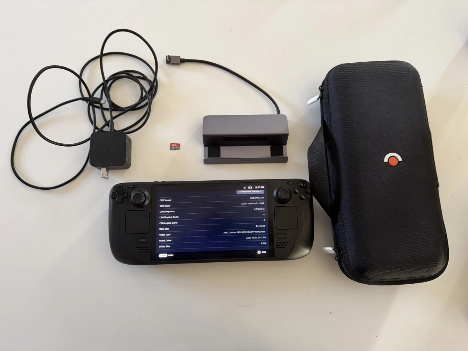 Valve Steam Deck OLED Handheld Console 1TB + Case + Charger + Dock - Image 1